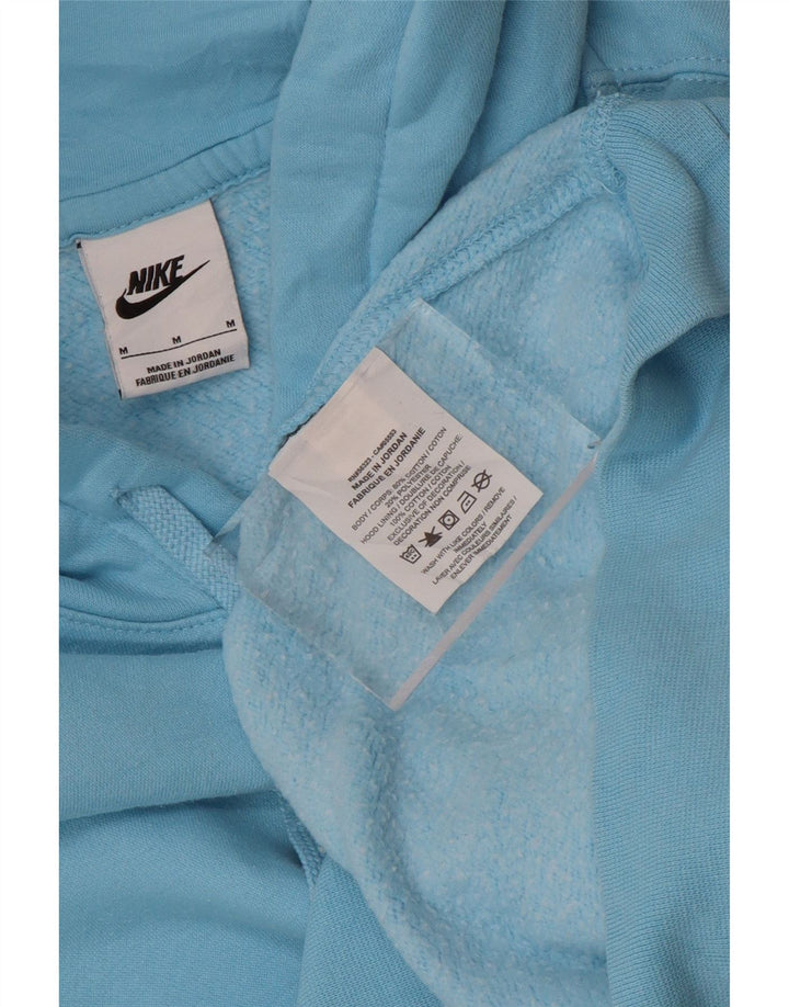 NIKE Mens Hoodie Jumper Médio Algodão Azul