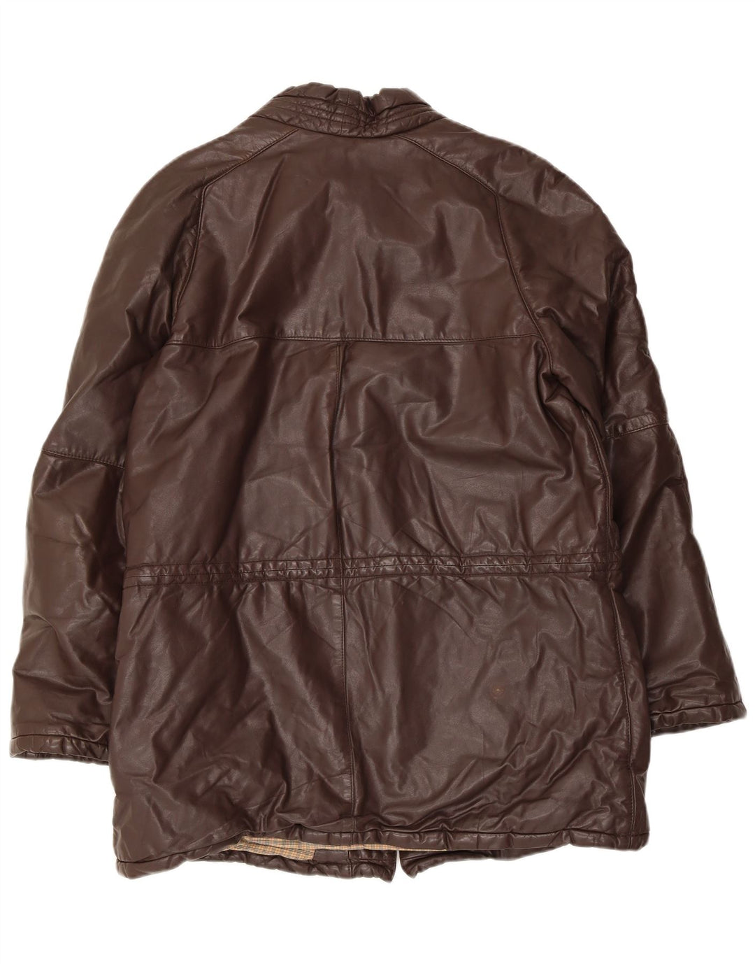 Jaqueta de couro masculina Monpel IT 48 couro marrom médio