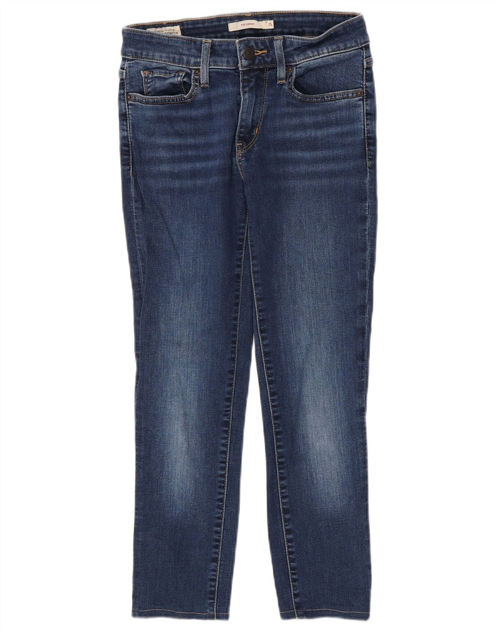 Calça jeans feminina LEVI'S 711 skinny W25 L32 azul algodão