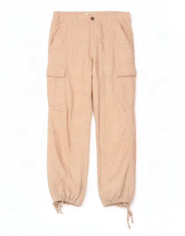 Calça jogger feminina Marks & Spencer UK 12 médio W30 L29 bege