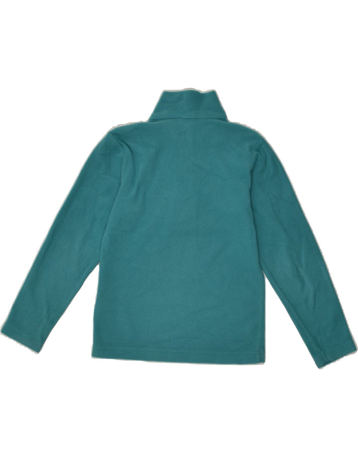MOUNTAIN WAREHOUSE Girls Zip Neck Fleece Jumper 7-8 Years Turquoise | Vintage Mountain Warehouse | Thrift | Second-Hand Mountain Warehouse | Used Clothing | Messina Hembry 
