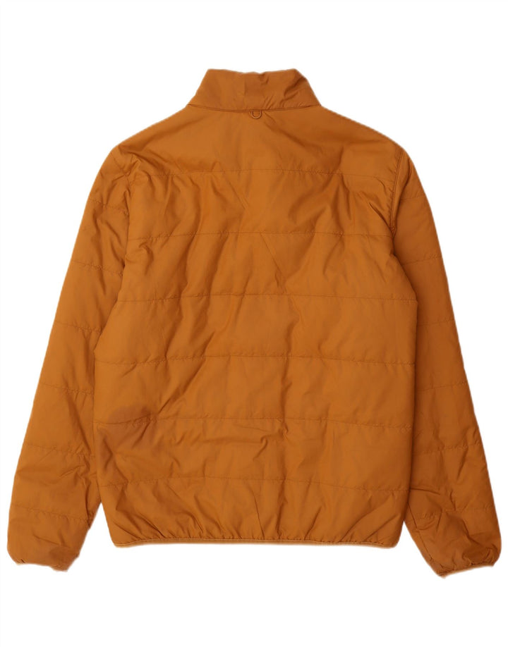 Jaqueta acolchoada superdimensionada masculina Timberland UK 36 poliéster marrom pequeno