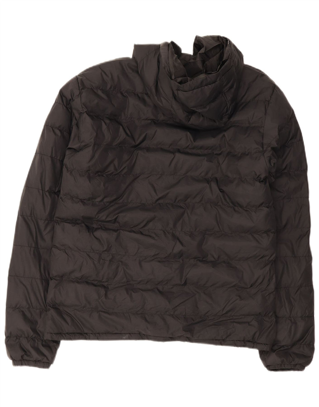Jaqueta masculina acolchoada com capuz Mountain Warehouse UK 38 nylon preto médio