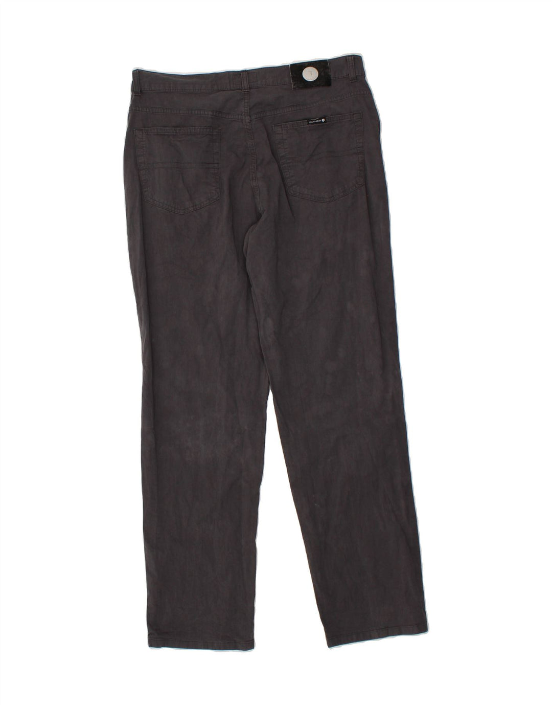 TRUSSARDI Mens Straight Casual Trousers W40 L30 Grey Cotton Vintage Trussardi and Second-Hand Trussardi from Messina Hembry 