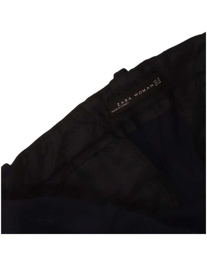 Calça feminina casual slim Zara médio W30 L27 azul marinho