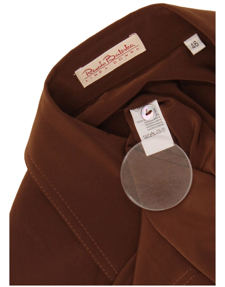 Camisa feminina de manga curta RENATO BALESTRA IT 46 grande marrom
