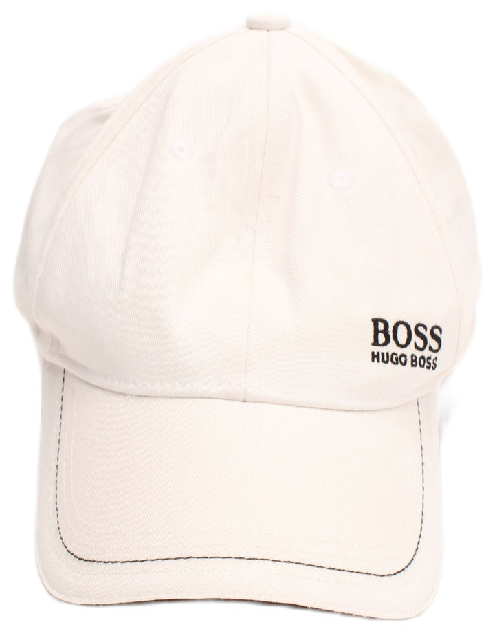 Hugo Boss Boné de beisebol gráfico masculino tamanho único algodão branco
