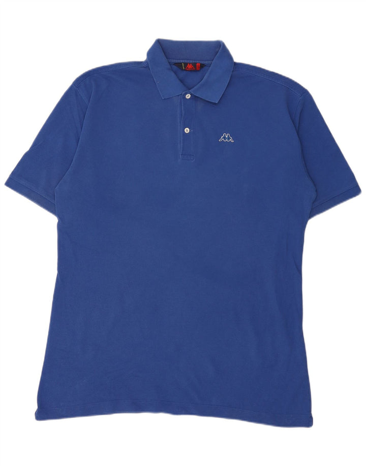 Camisa polo masculina Kappa XL azul algodão