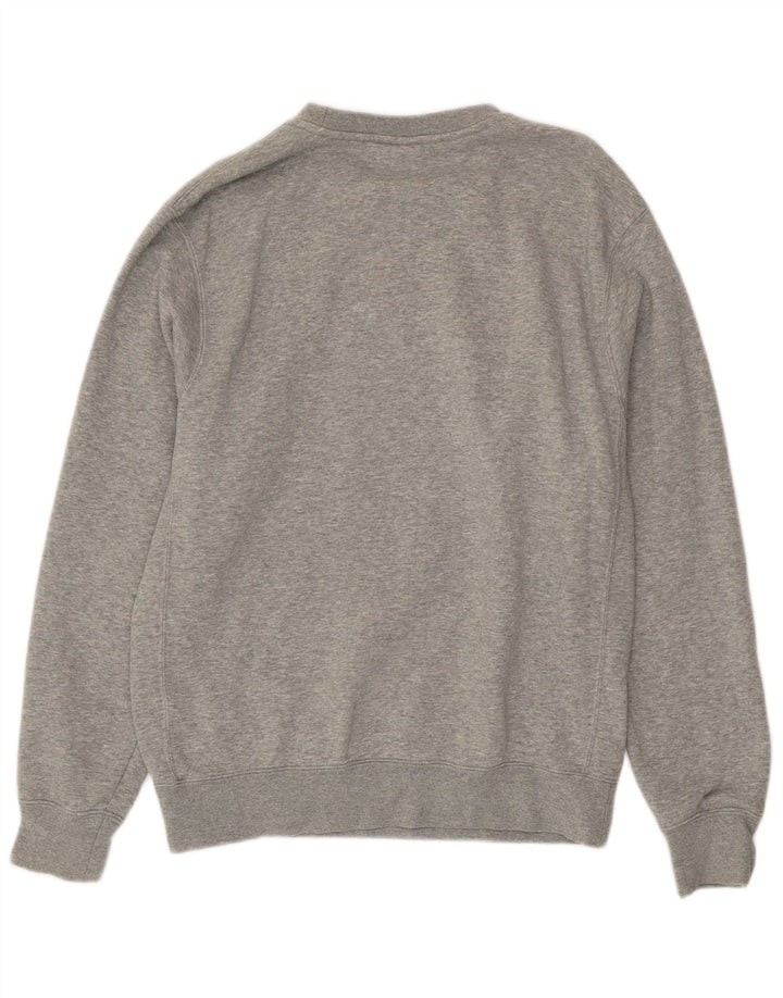 Nike Mens Moletom Jumper Pequeno Algodão Cinza