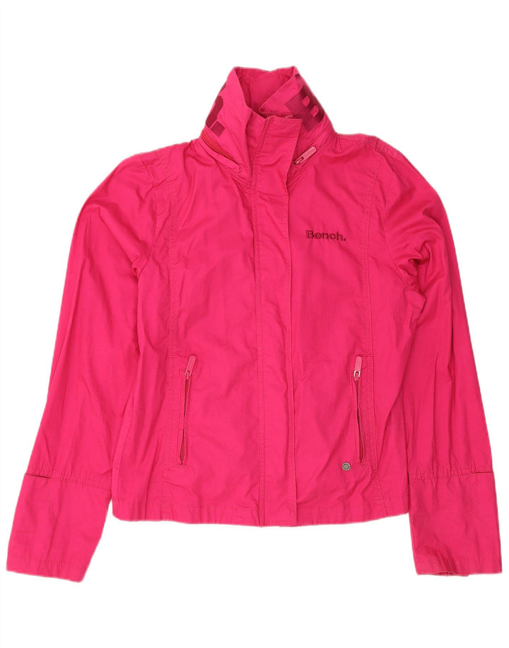 Jaqueta bomber feminina BENCH UK 18 XL algodão rosa