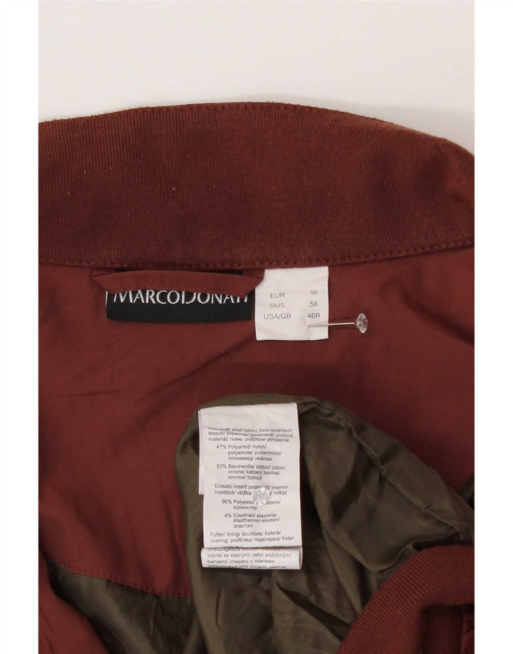 Jaqueta bomber masculina vintage UK 46 3XL poliamida marrom