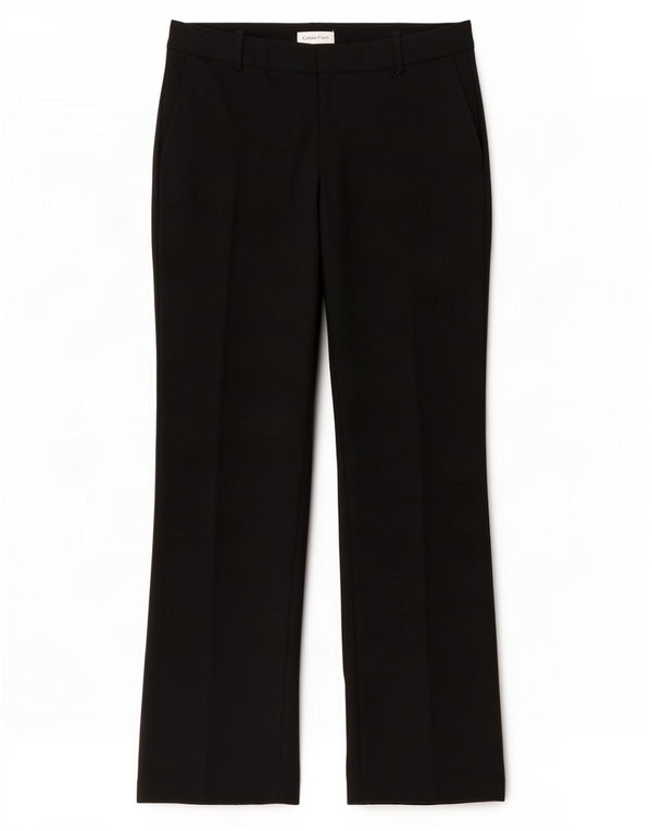 Calça feminina Calvin Klein Bootcut Suit W32 L30 poliéster preto