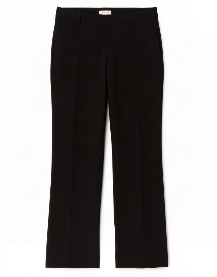 Calça feminina Calvin Klein Bootcut Suit W32 L30 poliéster preto