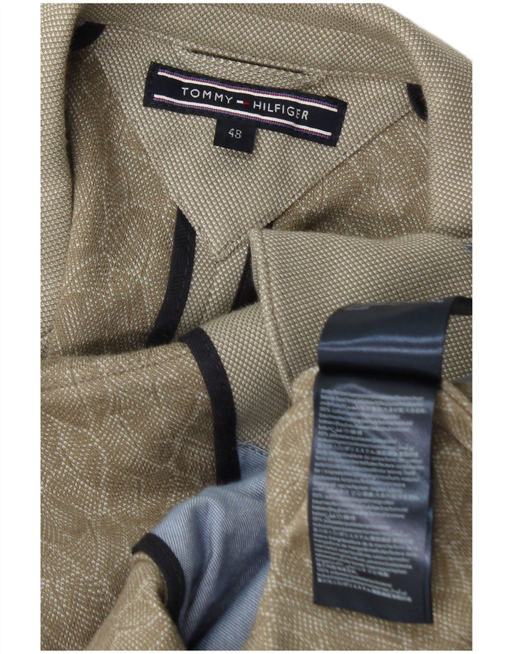 Jaqueta Blazer Masculina Tommy Hilfiger com 2 Botões IT 48 Algodão Bege Médio
