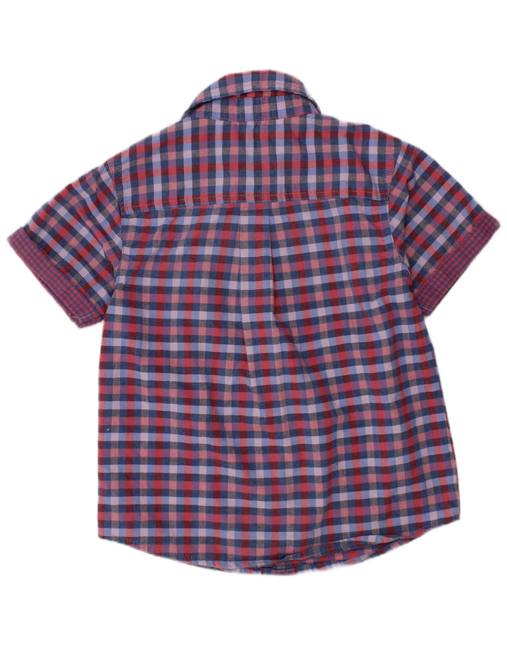 Camisa masculina de manga curta BEN SHERMAN 3-4 anos xadrez multicolorida