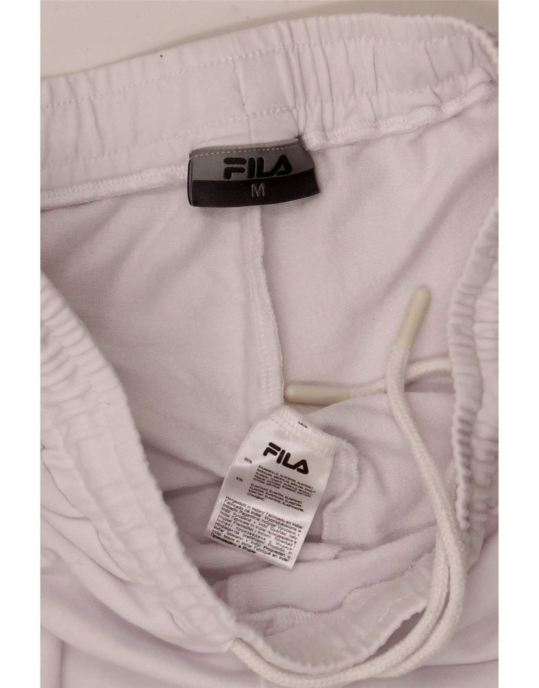 Calça de treino feminina Fila Joggers UK 12 Medium White Colourblock