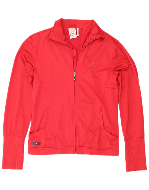 Adidas Womens Clima 365 Tracksuit Top Jacket UK 12 Medium Red Poliéster