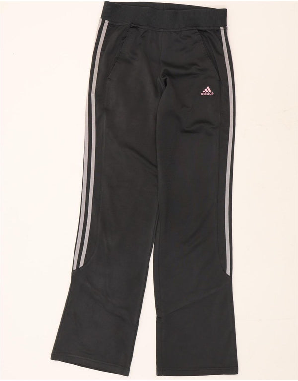 Calças de treino Adidas meninas 15-16 anos preto colorblock poliéster