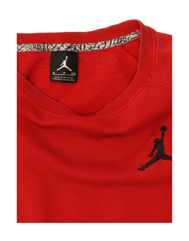JORDAN Mens moletom jumper pequeno vermelho