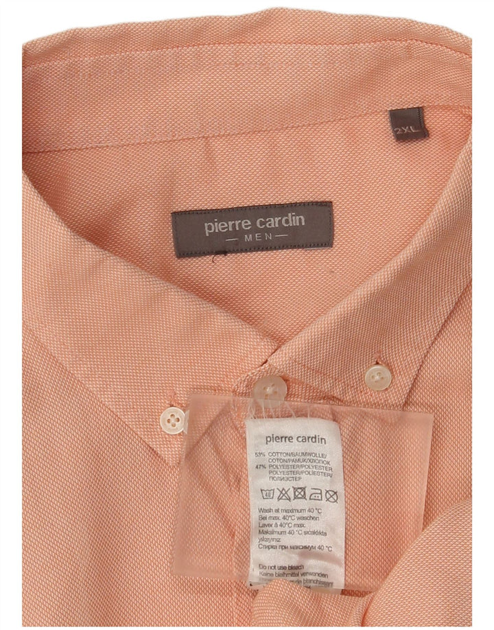 Camisa masculina Pierre Cardin 2XL algodão rosa
