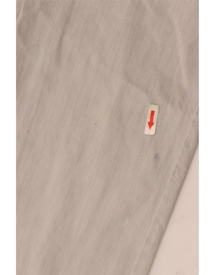 Jeans retos femininos Trussardi W30 L27 algodão cinza