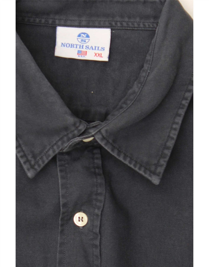 Camisa gráfica masculina North Sails 2XL preta
