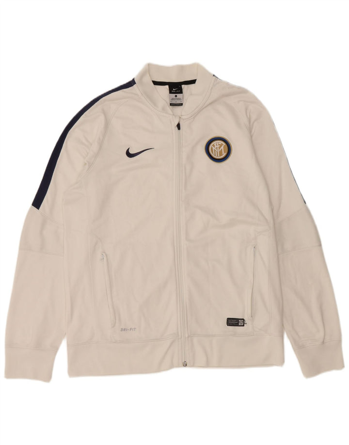 Nike Mens Inter Milan Tracksuit Top Jacket Grande Branco Colorblock