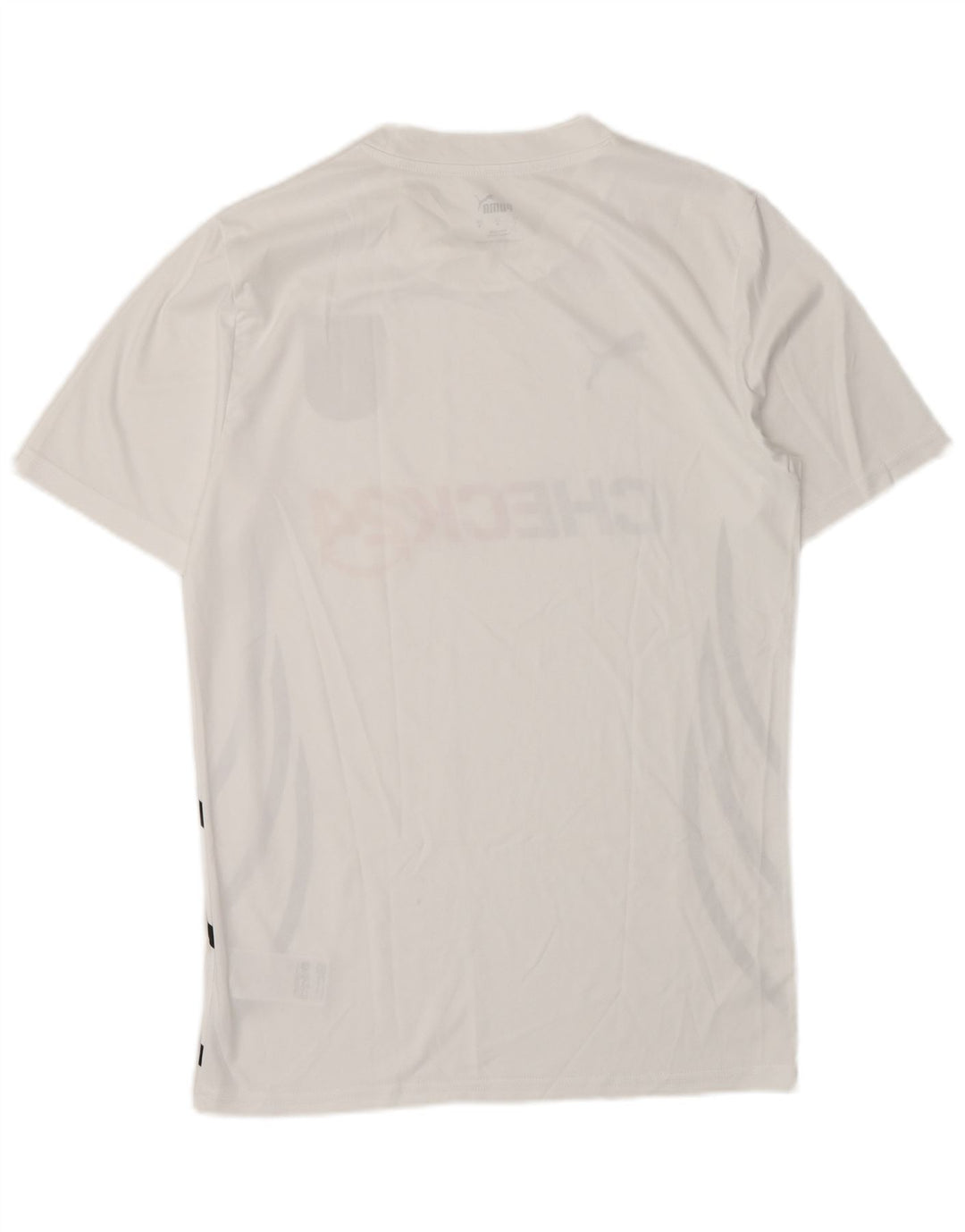 Puma Camiseta Masculina Deutshland Graphic Top Pequeno Poliéster Listrado Branco