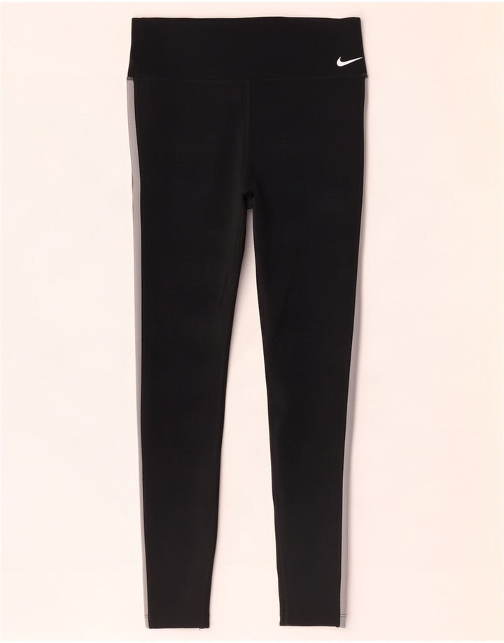 Leggings Nike Dri Fit Graphic UK 14 Médio Preto Colorblock