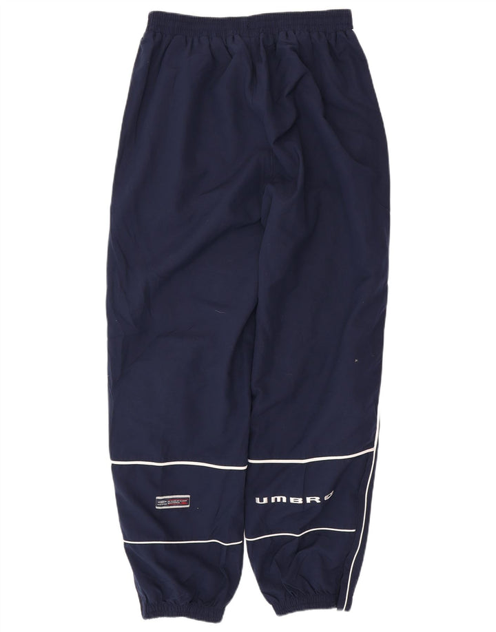Calça de treino masculina UMBRO com estampa gráfica grande poliéster azul marinho