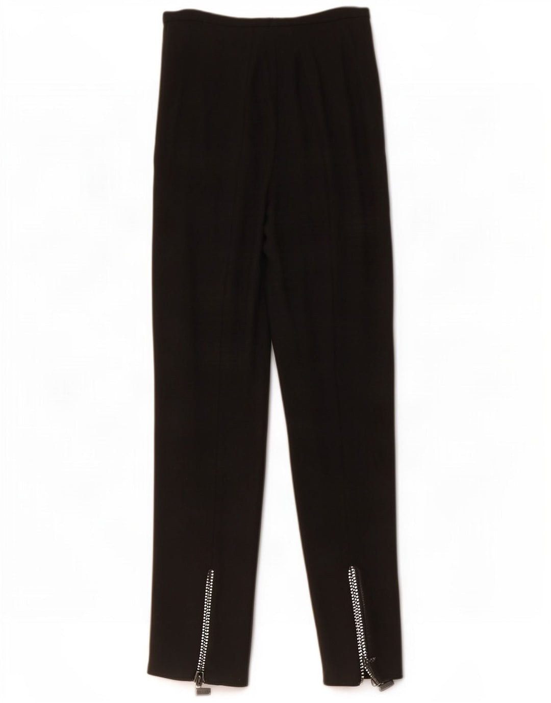 Calça feminina vintage reta IT 42 médio W28 L32 lã preta
