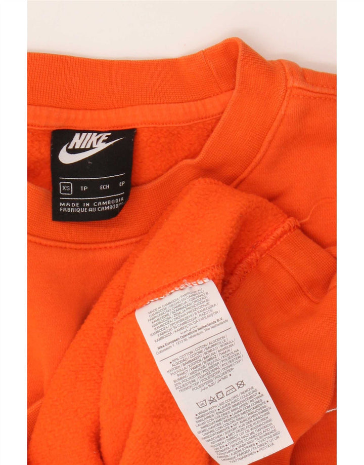 Nike Mens Moletom Jumper XS Laranja Algodão