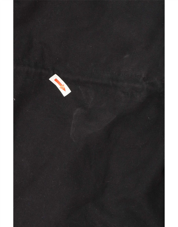 Jaqueta parka feminina Billabong com capuz Reino Unido 14 algodão preto médio