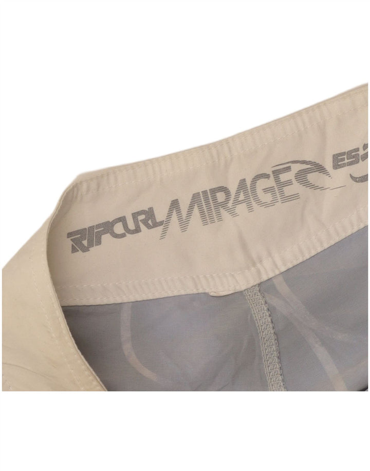 Shorts de natação masculino Rip Curl com padrão abstrato gráfico grande azul