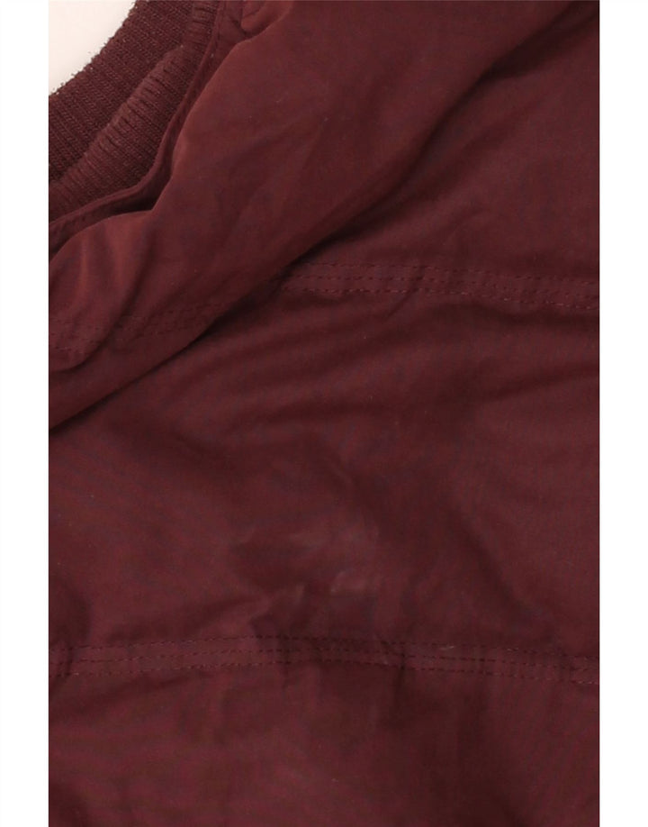 FAT FACE Womens Hooded Padded Gilet UK 12 Medium Burgundy Cotton Vintage Fat Face and Second-Hand Fat Face from Messina Hembry 