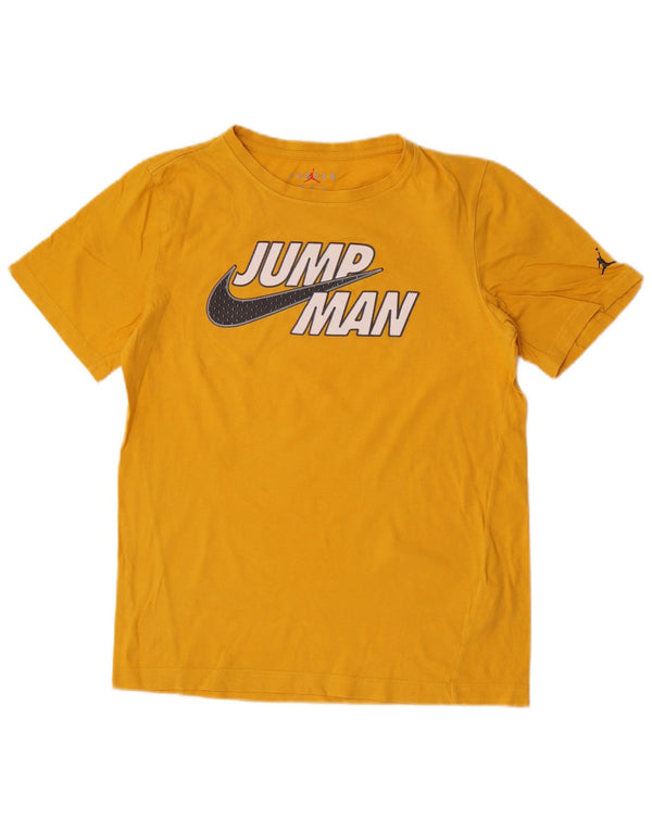 Camiseta Jordan Boys Graphic Top 13-14 Anos XL Amarelo Algodão