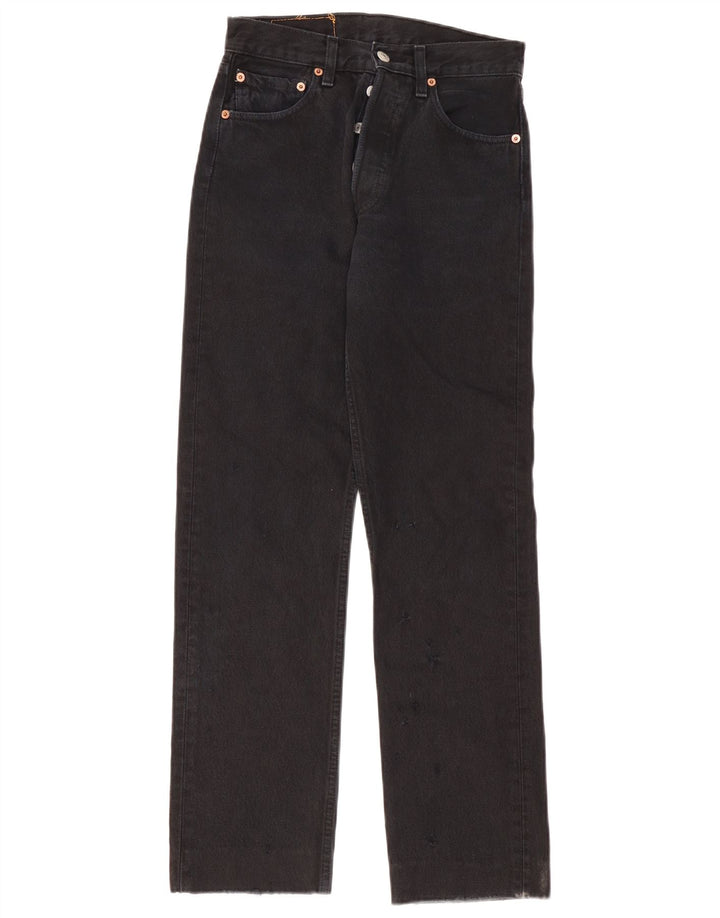 Calça jeans feminina Levi's 501 Straight W27 L30 preta