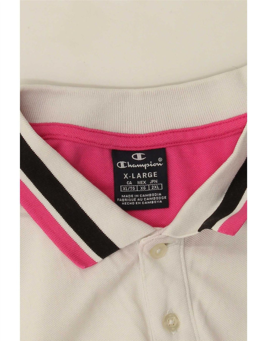 Camisa polo feminina Champion UK 18 XL branca