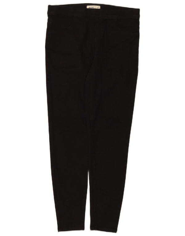 Jeans Marks & Spencer curtos femininos UK 12 médio W30 L26 preto