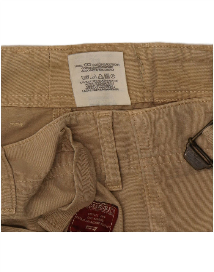 Carrera Mens Cargo Shorts IT 50 Grande W34 Algodão Bege