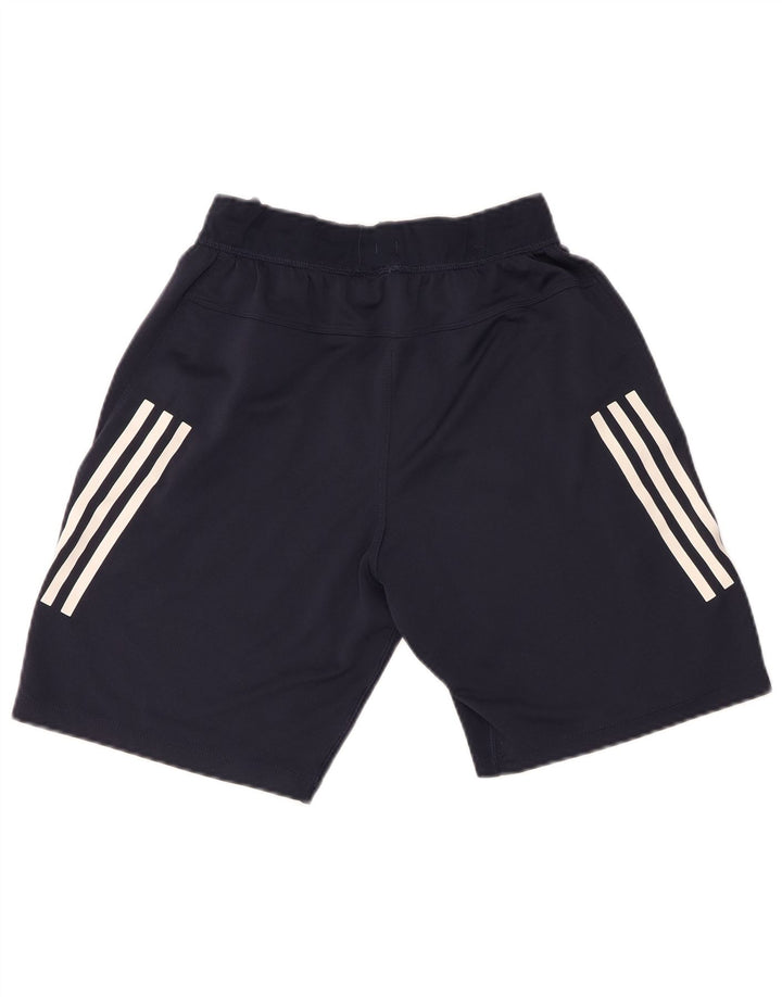 Shorts esportivos Adidas meninos 7-8 anos azul marinho poliéster