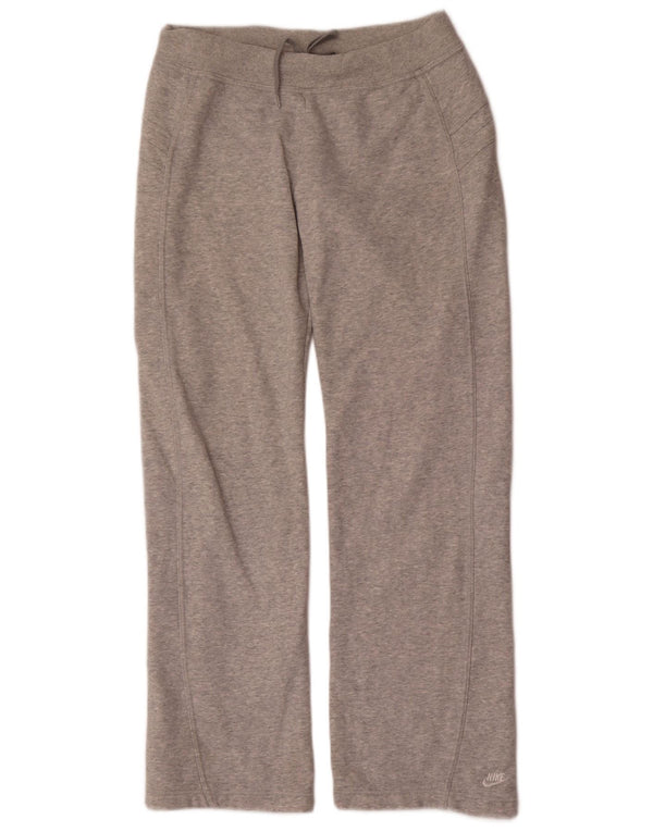 Calça de treino feminina Nike US 8/10 cinza médio manchado de algodão