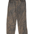 Zara Mens Straight Jeans EU 42 Grande W32 L32 Azul Tie Dye