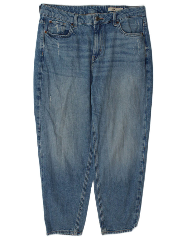 Calça Jeans Feminina Marks & Spencer Mom Cropped Reino Unido 14 Grande W34 L25 Azul
