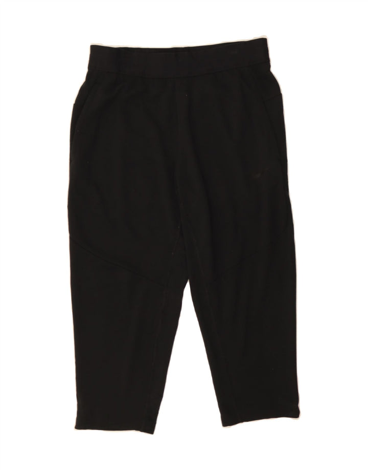 NIKE Womens Dri Fit Capri Tracksuit Trousers UK 14 Medium Black Vintage Nike and Second-Hand Nike from Messina Hembry 