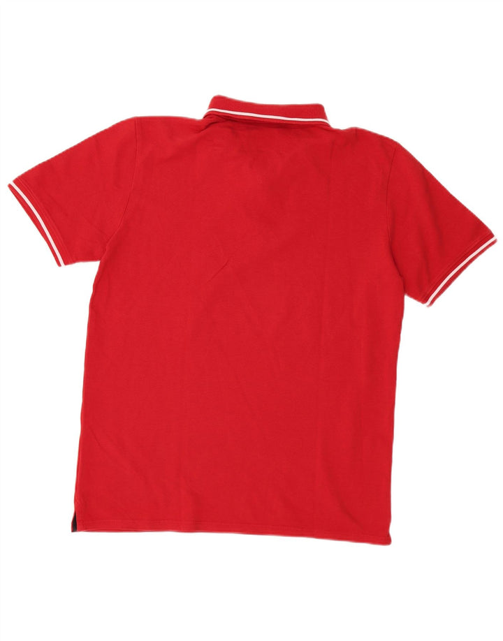 Camisa polo masculina Guess grande de algodão vermelho