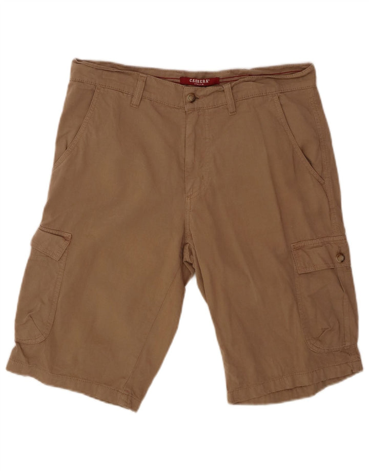 CARRERA Mens Regular Cargo Shorts IT 48 Médio W32 Algodão Marrom