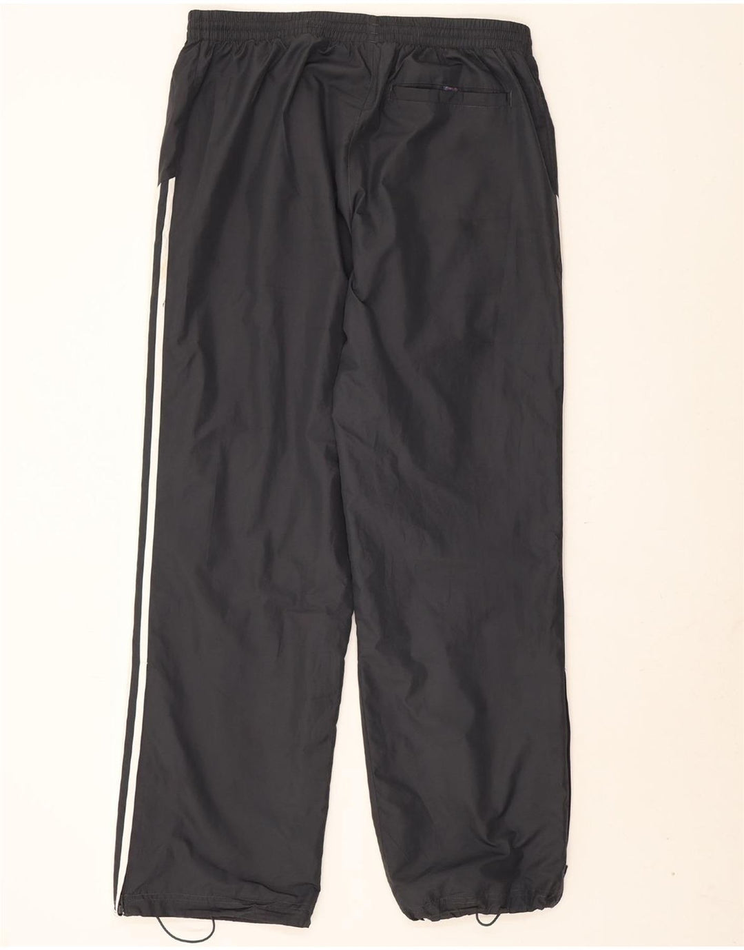 Calças de treino masculinas ADIDAS UK 46/48 XL preto poliéster