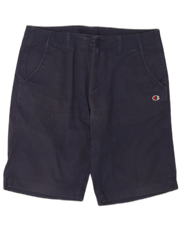 CHAMPION Mens Chino Shorts IT 50 Grande W36 Azul Marinho Algodão