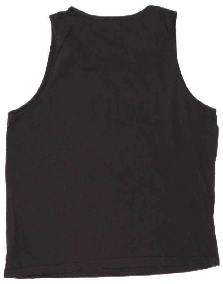 PUMA Mens Graphic Vest Top 2XL Algodão Preto